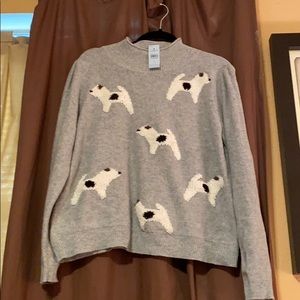 Grey dog Loft sweater